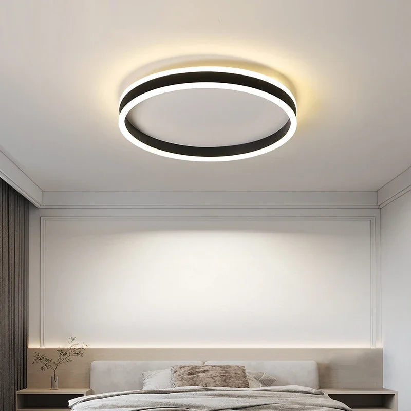 Modern Minimalism Round Led Ceiling Lights Dimmable Living Room Bedroom Lamp Indoor Lighting Home Decor Study Luster Fixtures