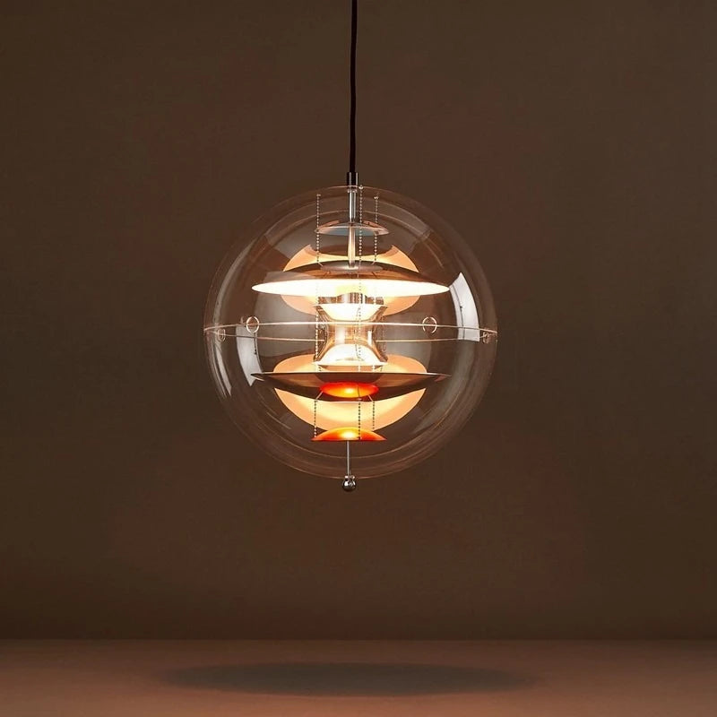 Nordic Acrylic Pendant Light  White Gold Silver Circular Hanging Lighting Luxury Bedroom Lighting Living Room Decoration