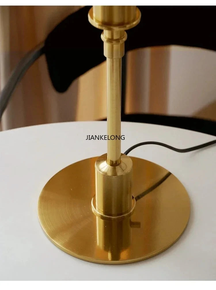 Danish Designer Glass Reading LED Table Lamp Nordic Modern Living Room Study Home Decor Silver Simple Art High-end Bedside Light