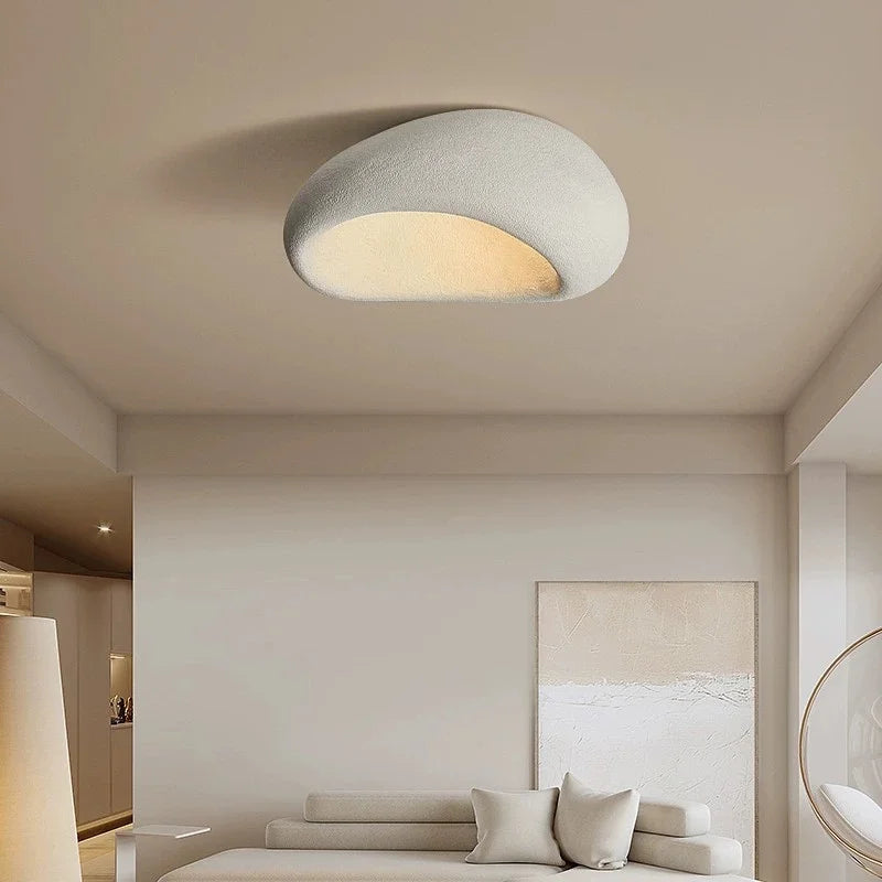 Nordic Minimalist Wabi Sabi Style Affordable Luxury Chandelier Cream Style Bedroom Ceiling Lights Lustre Home Decor LED Fixtures