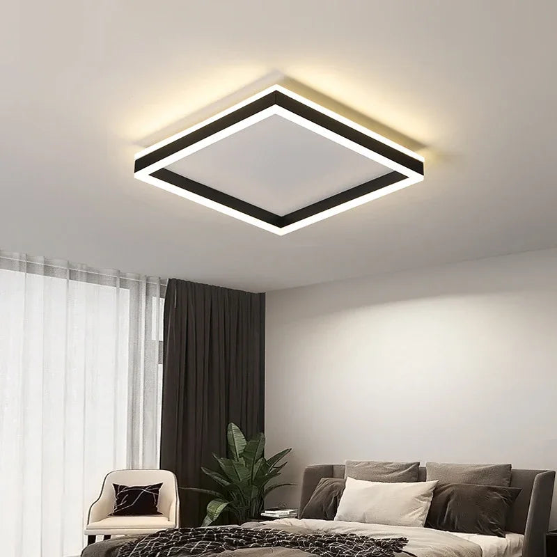 Modern Minimalism Round Led Ceiling Lights Dimmable Living Room Bedroom Lamp Indoor Lighting Home Decor Study Luster Fixtures